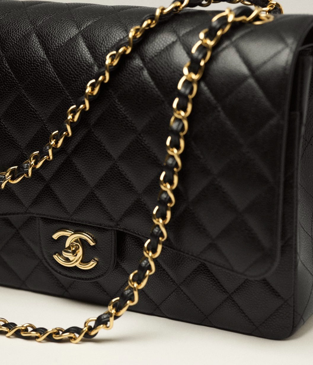 [True-to-ORIGINAL] Ch**el Maxi Classic Handbag Black For Women 33cm/13in A58601-Y01864-C3906