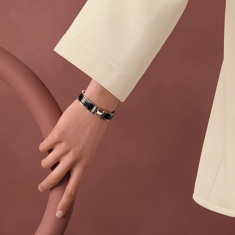 H**me5 Clic H Bracelet Noir H700001FP01PM