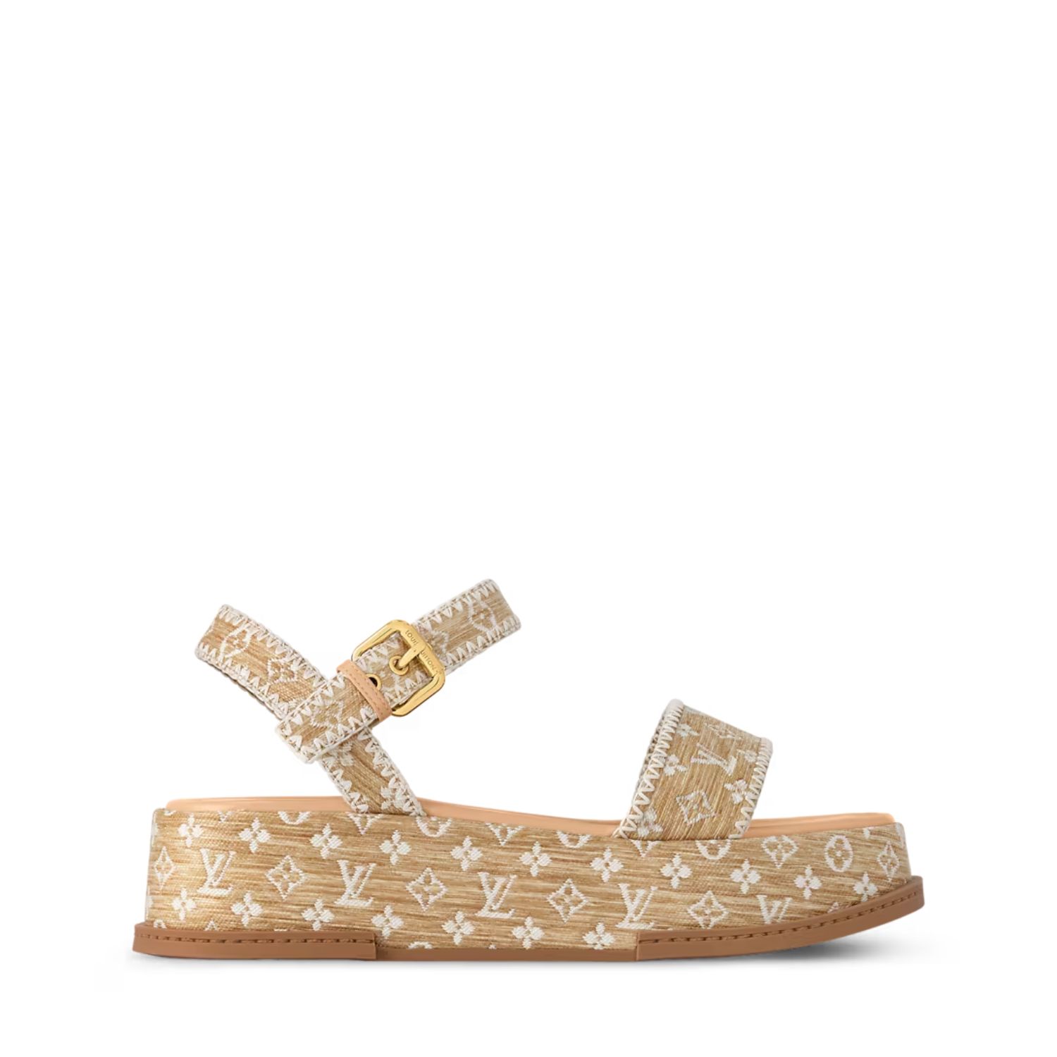 L0vis Vvtt0n Maya Platform Sandal Beige 5cm/2in For Women – 1AHNOK