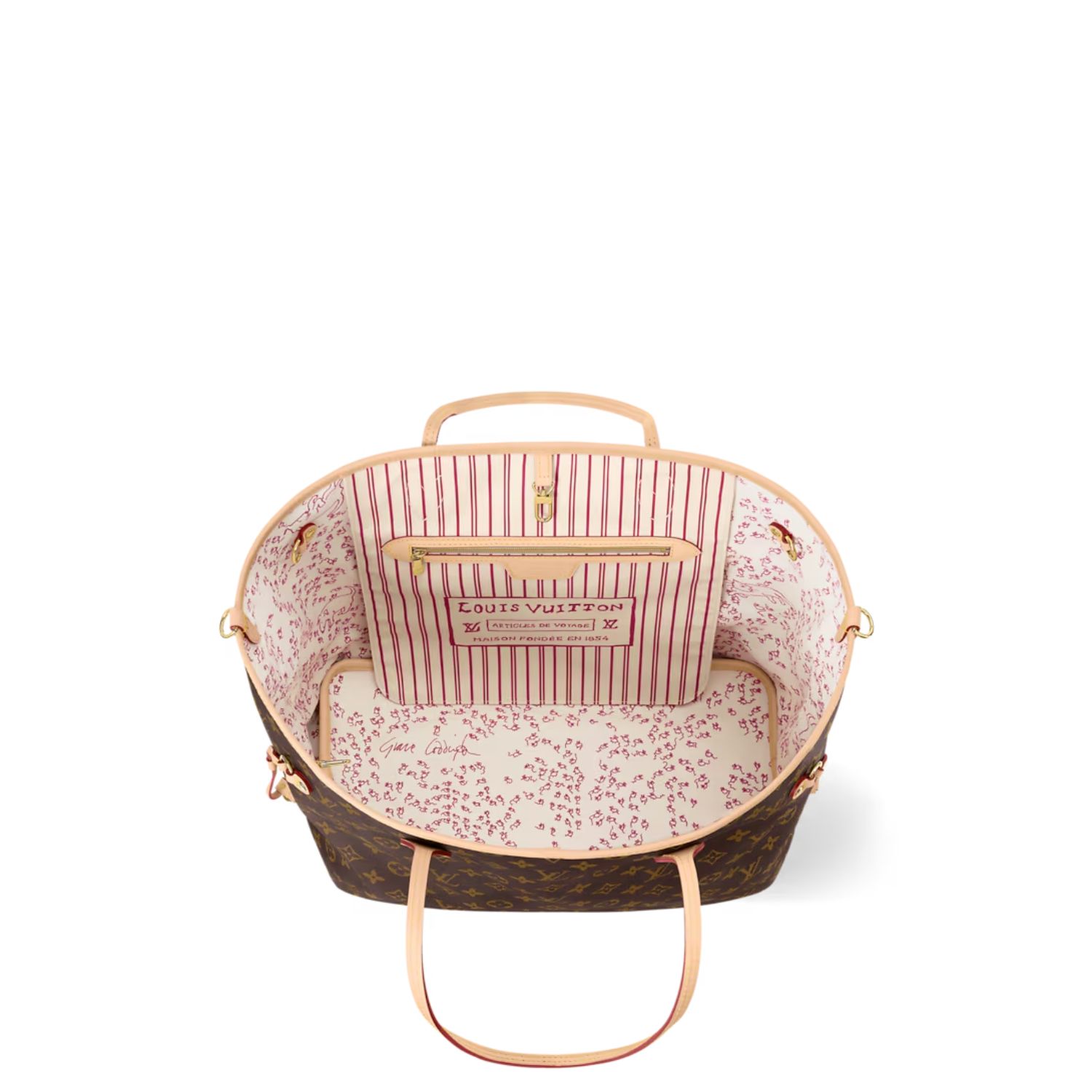 L0vis Vvtt0n Neverfull Inside Out GM Monogram Beige For Women 39cm/15.4 – M15124