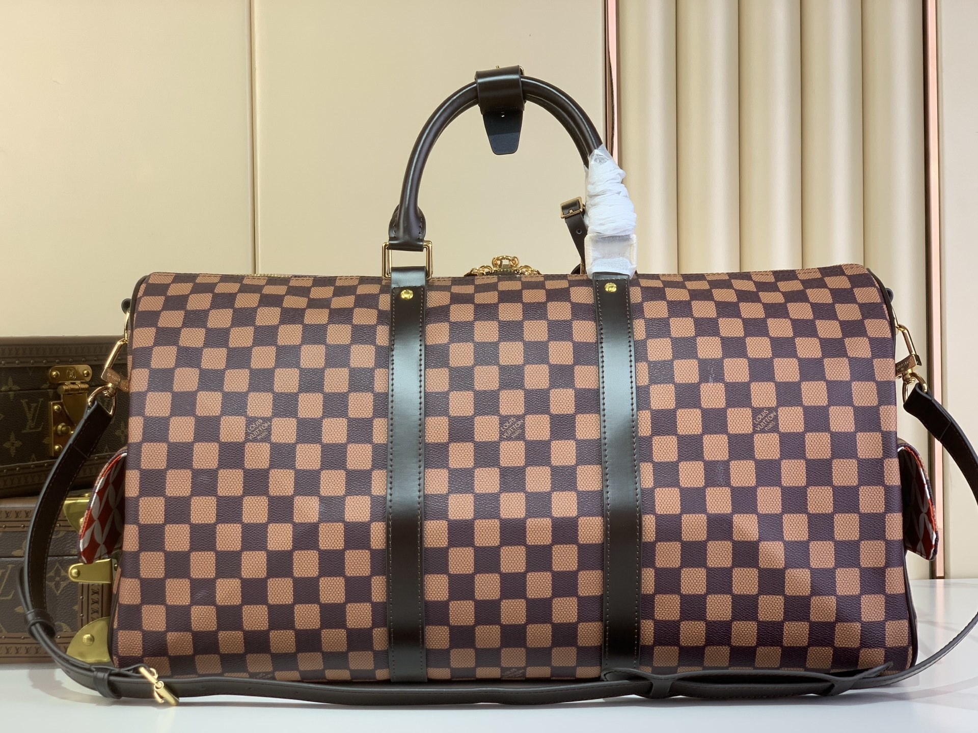 L0vis Vvtt0n Keepall Bandoulière 50 Damier Bag Brown 50cm/20in – N40799