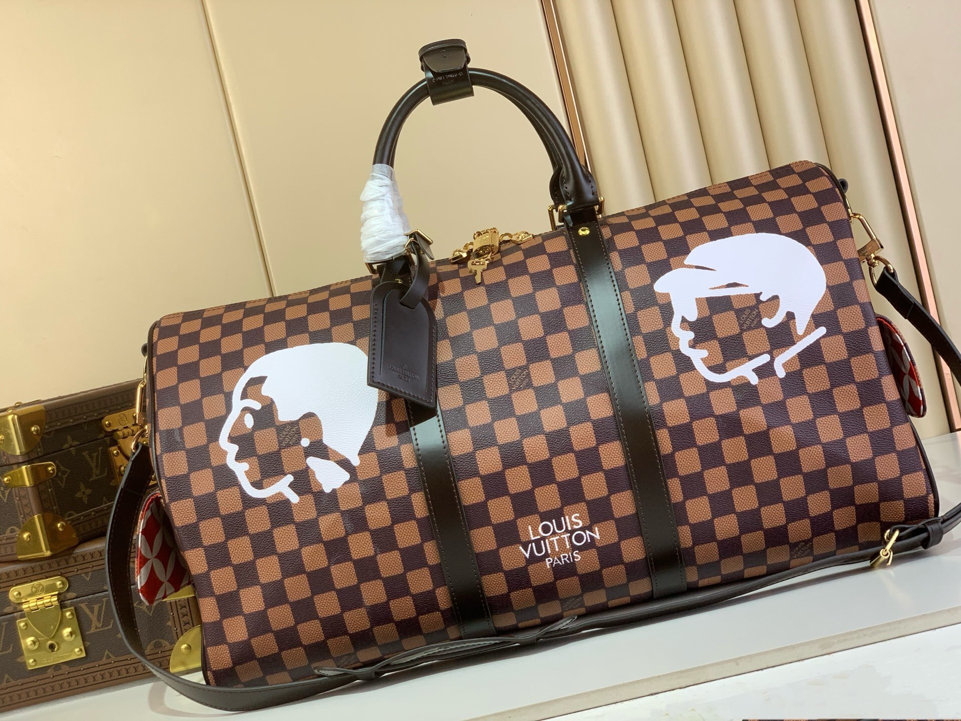 L0vis Vvtt0n Keepall Bandoulière 50 Damier Bag Brown 50cm/20in – N40799