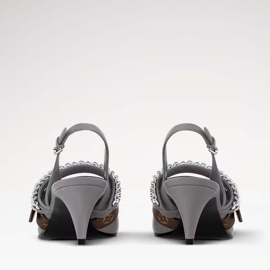 L0vis Vvtt0n LV Vibe Slingback Pump Gray For Women 1AHL15