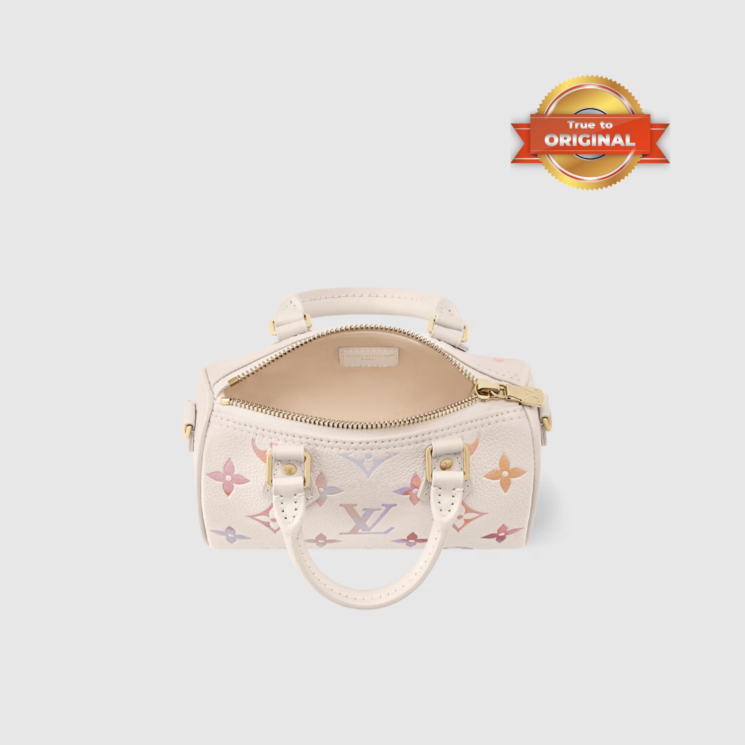 [True-to-ORIGINAL] L0vis Vvtt0n Nano Speedy Bag Dream Cream For Women 16cm/6.3in – M25591