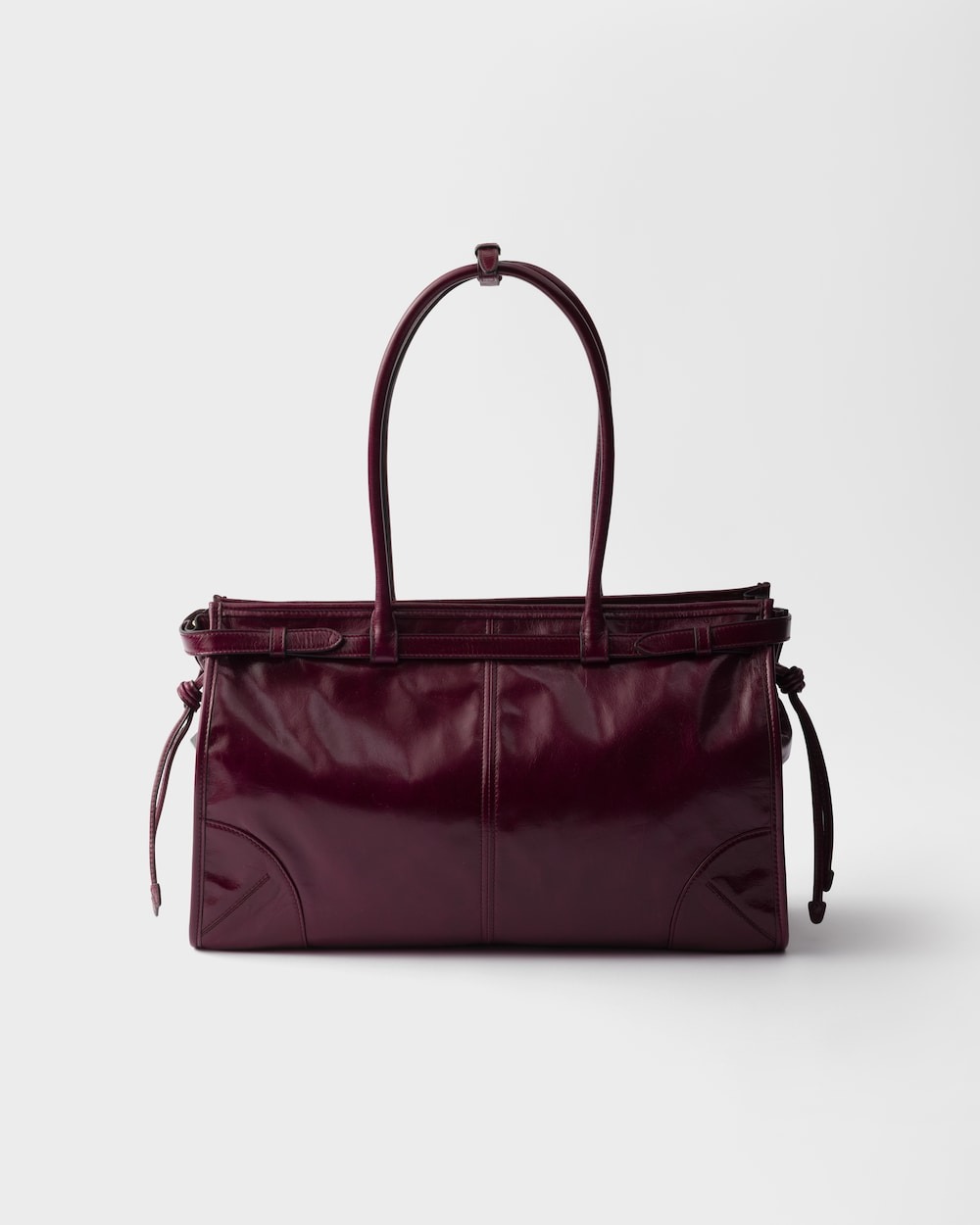 Pra*a Bonnie Large Handbag Bag Burgundy 38cm/15in – 1BA433_2CYR_F0LV7_V_MOO