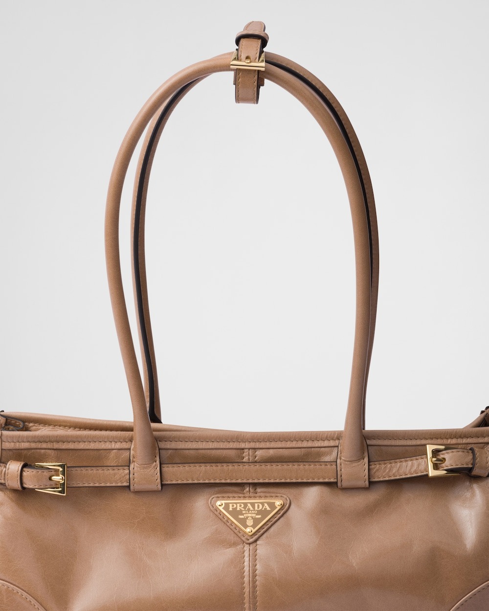 [True-to-ORIGINAL] Pra*a Bonnie Medium Shoulder Bag Cameo 32cm/13in – 1BA426_2CYR_F0LT6_V_MOO