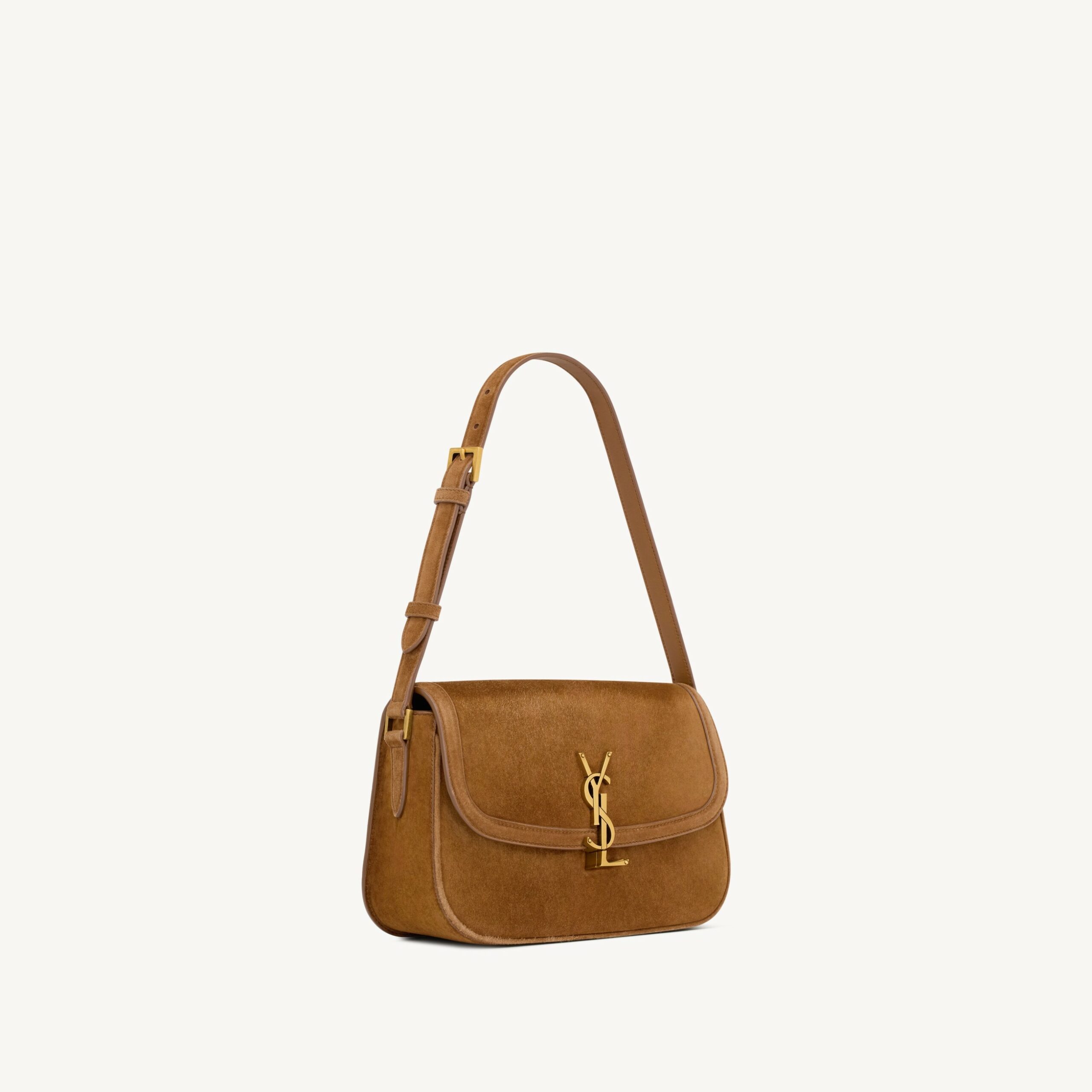 [True-to-ORIGINAL] Sa1nt Lau*nt Solferino Medium Caramel Cognac For Women 24.5cm/9.6in 8323301U80W2916