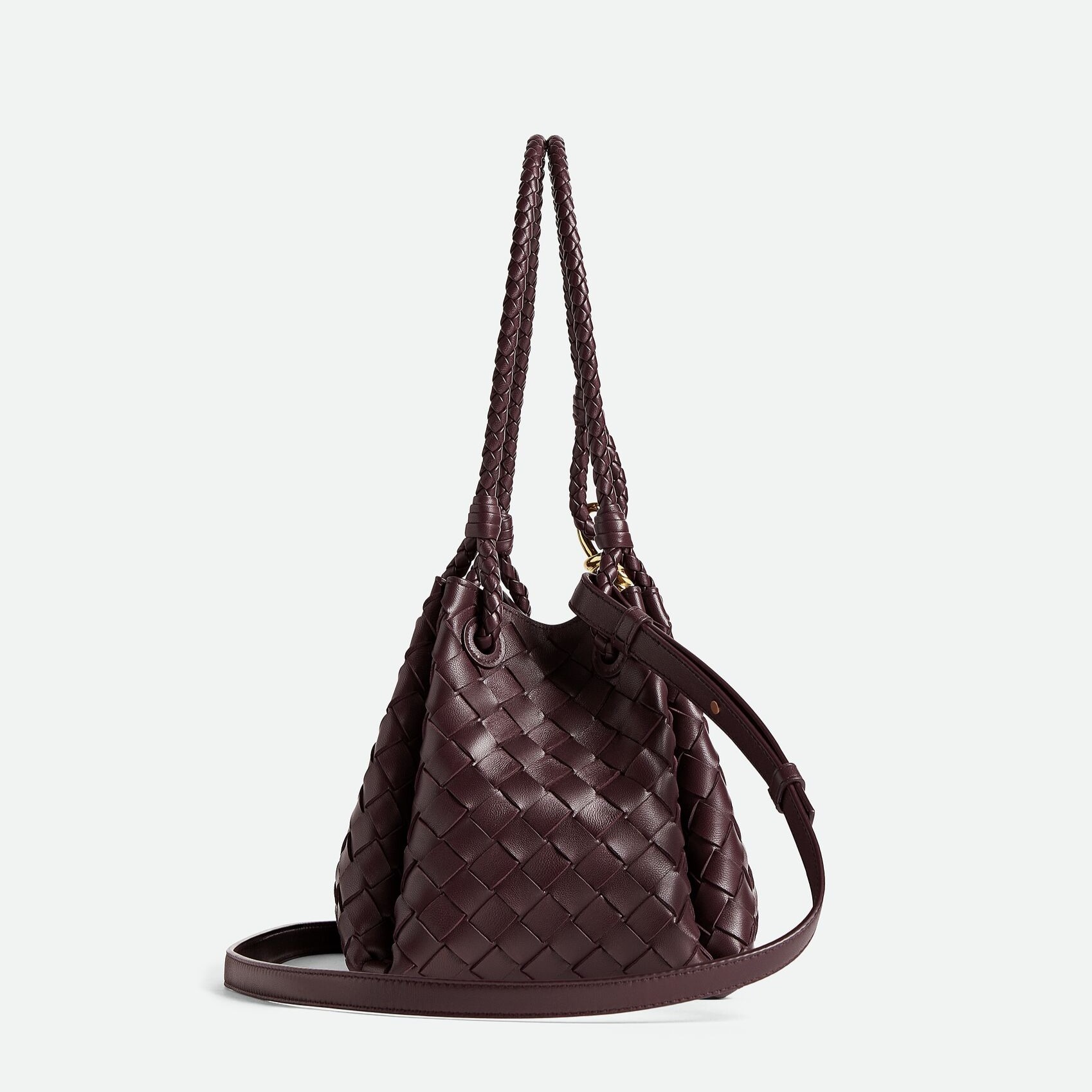 [True-to-ORIGINAL] B0tt*ga Ven*ta Medium Parachute Dark Barolo For Women 29.5cm/11.6in 835921VCPPT2264