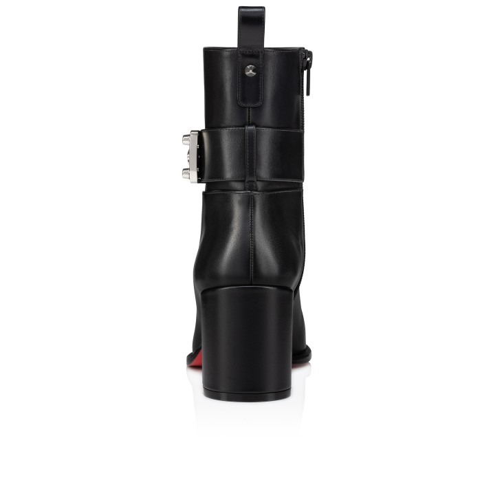 Chr1st1an Louboutin Booty Lock Low Boots Black For Women 70mm 1250114BK01