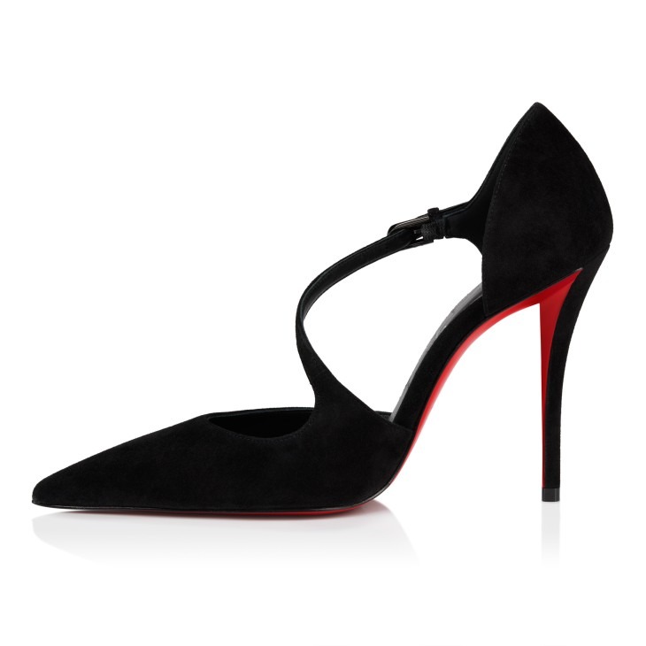 Chr1st1an Louboutin Miss Ziggyta Pumps Black For Women 100mm 3250637BK01