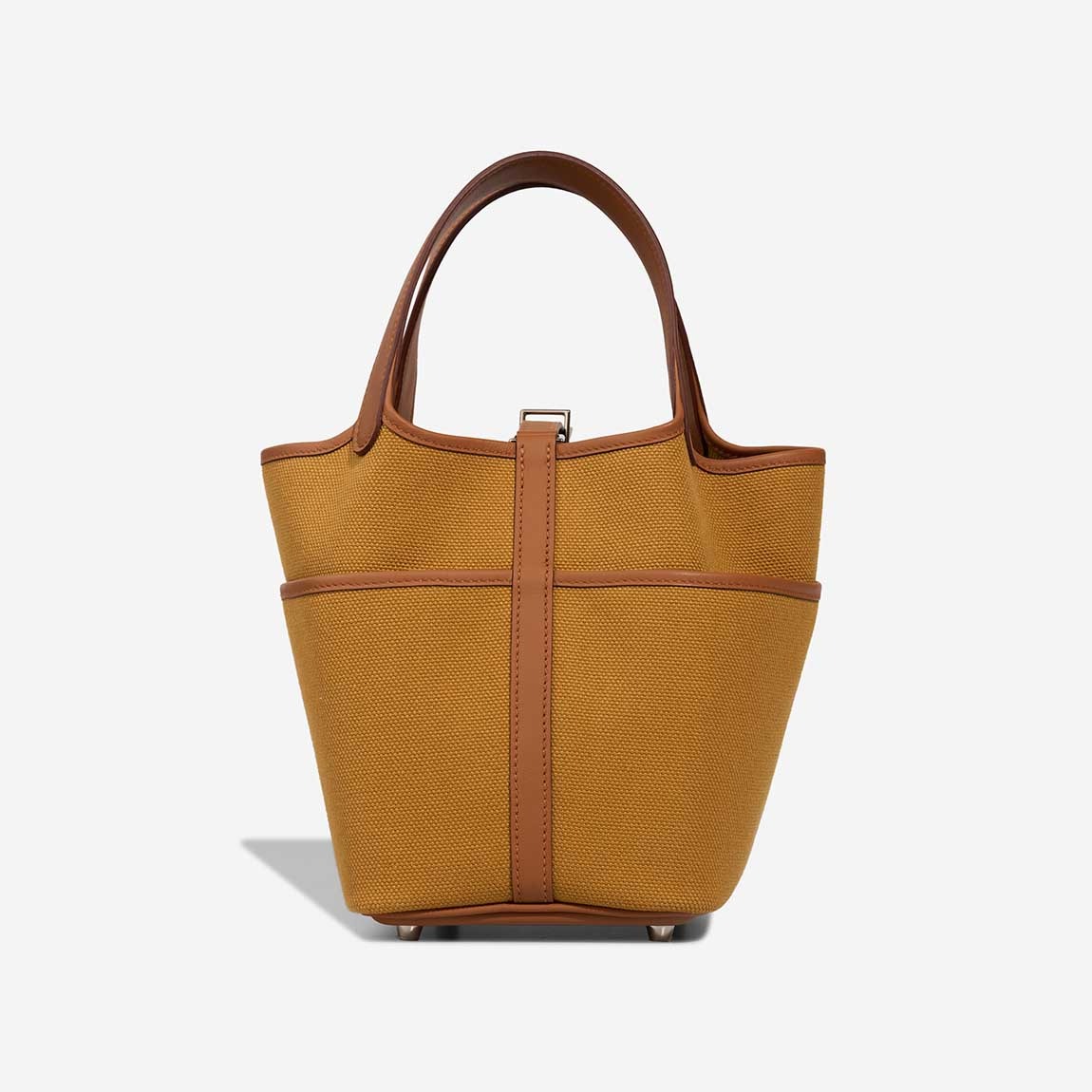 [True-to-ORIGINAL] H**me5 Picotin Lock 18 Pocket Bag Desert For Women 7.1in/18cm H083189CKBD