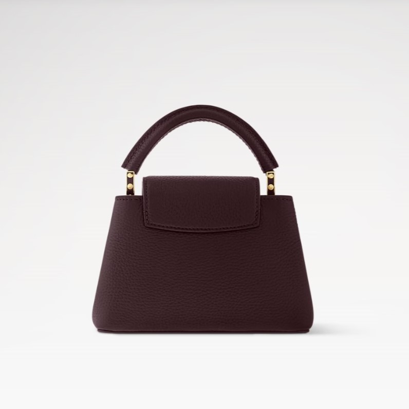[True-to-ORIGINAL] L0vis Vvtt0n Capucines Mini Wine Red For Women 21cm/8.3in M25893