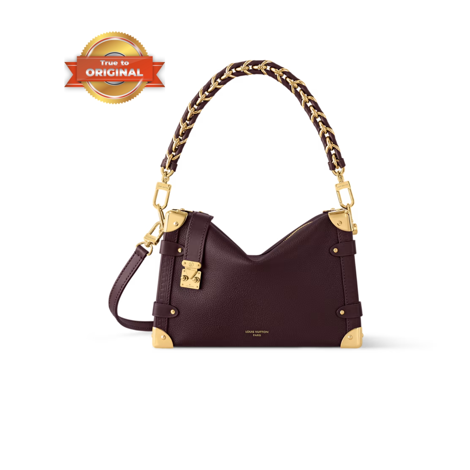 [True-to-ORIGINAL] L0vis Vvtt0n Side Trunk MM Wine Red For Women 23.5cm/9.3in M25669
