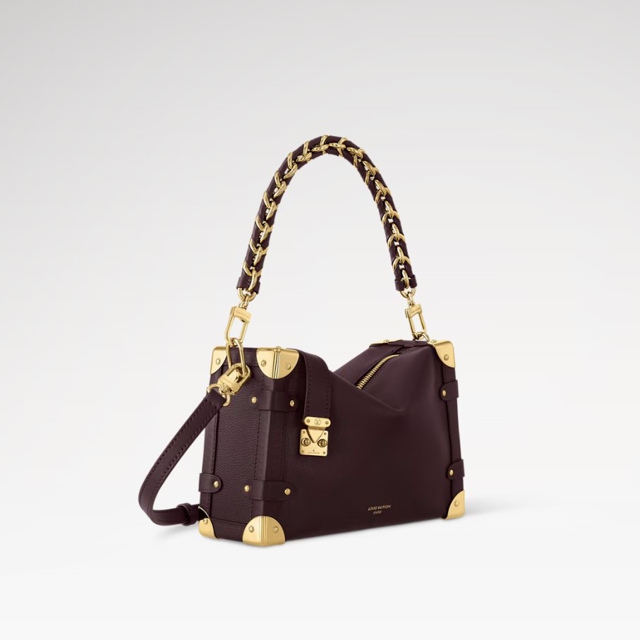 [True-to-ORIGINAL] L0vis Vvtt0n Side Trunk MM Wine Red For Women 23.5cm/9.3in M25669