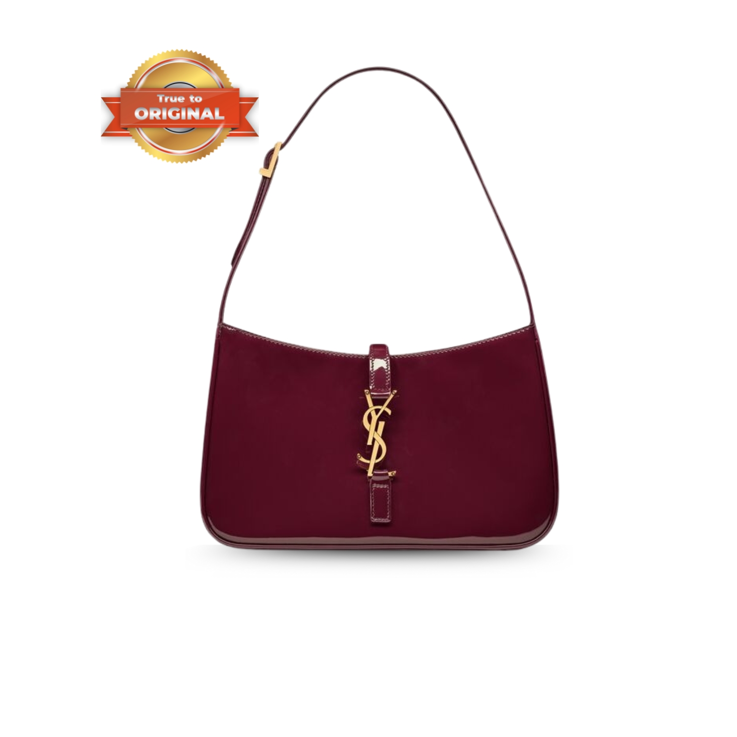[True-to-ORIGINAL] Sa1nt Lau*nt Le 5 À 7 Dark Red Wine For Women 23cm/9in 657228B870W6413