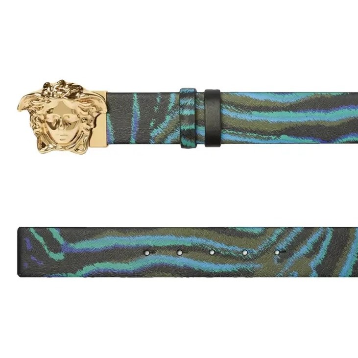 Versace Medusa Medium Leather Belt Multicolor 3cm For Men