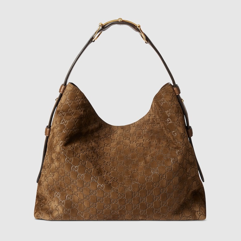 [True-to-ORIGINAL] Gvc*1 Beatrix Large Tote Bag Brown Suede For Women 15.7in/40cm 850546 AAFOJ 2118