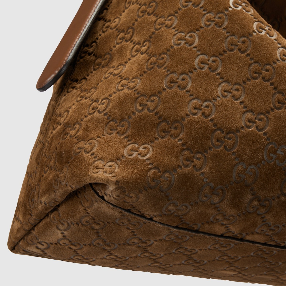 [True-to-ORIGINAL] Gvc*1 Beatrix Large Tote Bag Brown Suede For Women 15.7in/40cm 850546 AAFOJ 2118
