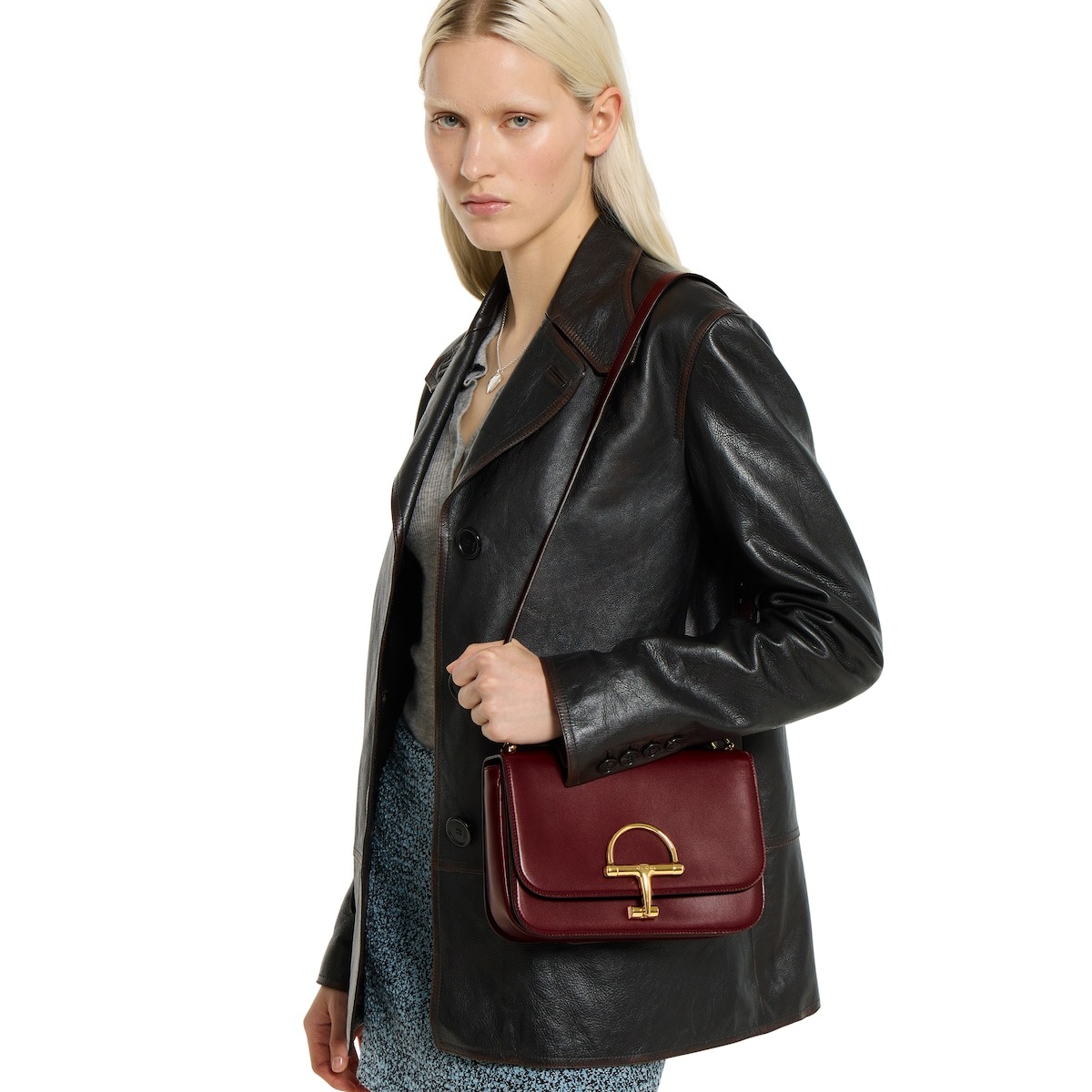 [True-to-ORIGINAL] Gvc*1 Siena Small Shoulder Bag Rosso Ancora Red For Women 8.9in/22.5cm 846705 AAFKB 6207
