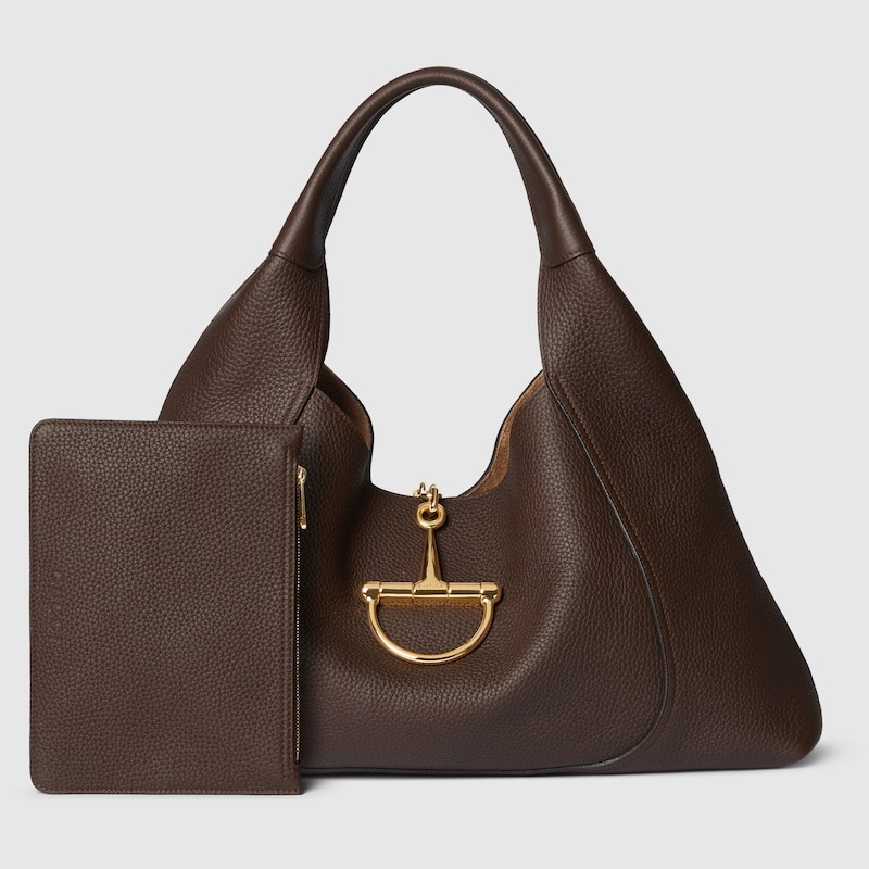 Gvc*1 Softbit Maxi Shoulder Bag Dark Brown For Women 18.1in/46cm 837466 AAEAO 2554