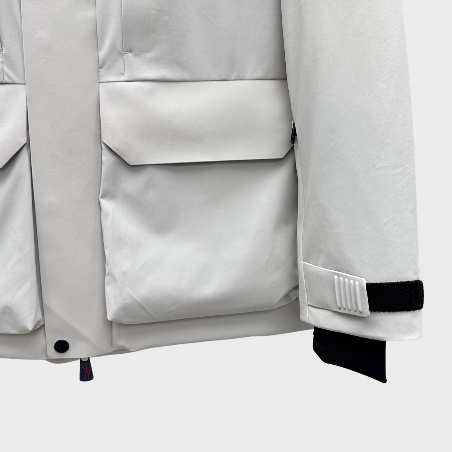 Moncler Technical Hooded Jacket White For Men
