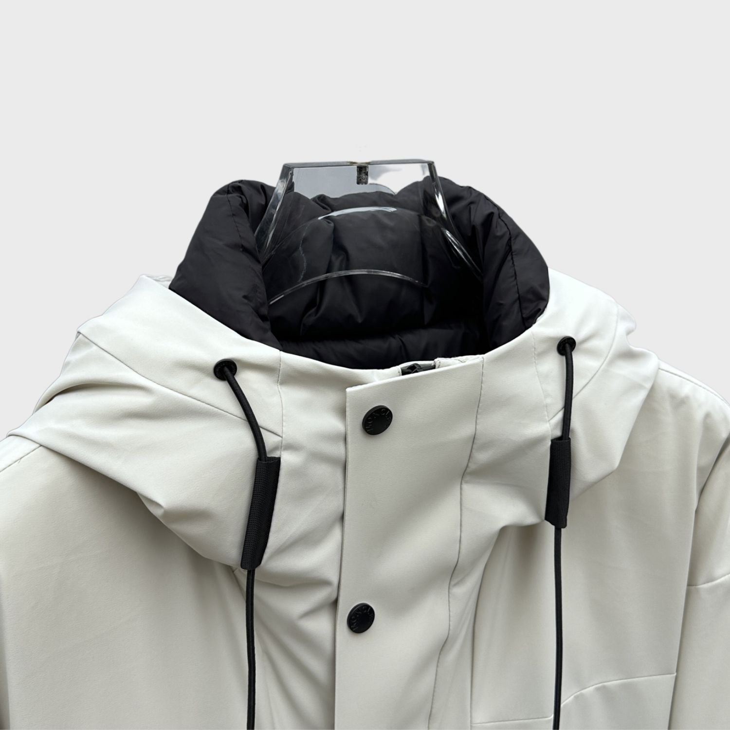 Moncler Technical Hooded Jacket White For Men