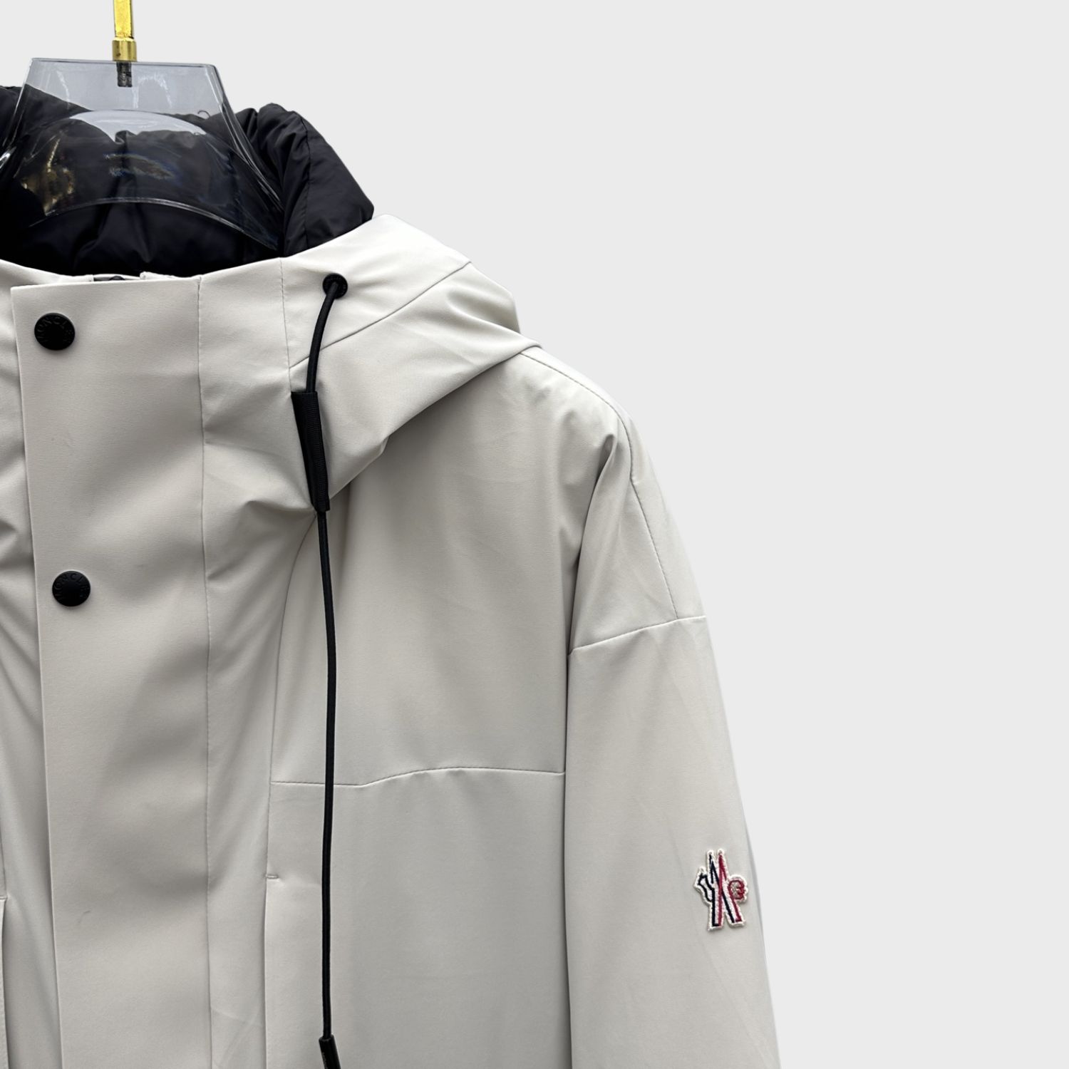 Moncler Technical Hooded Jacket White For Men