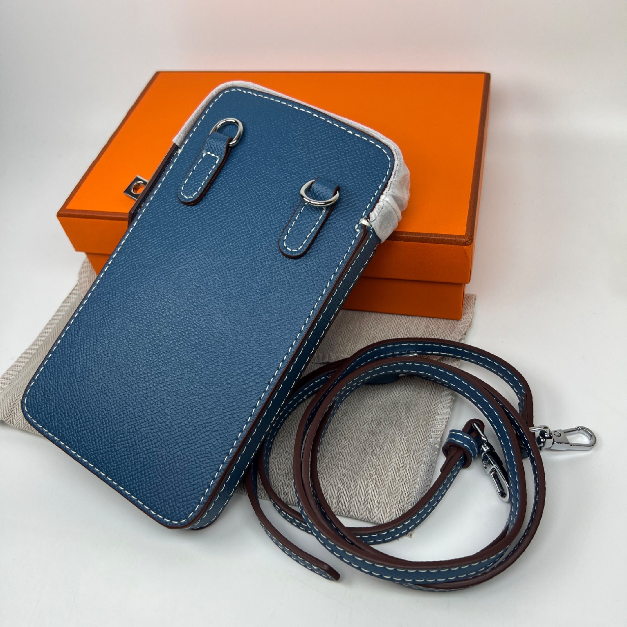 H**me5 Hac A Box Phone Case Blue For Women 6.9in/17.5cm