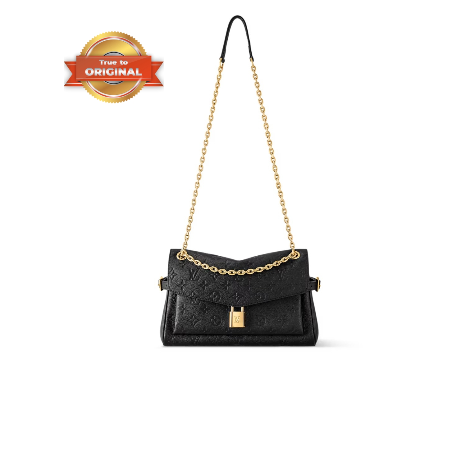 [True-to-ORIGINAL] L0vis Vvtt0n Anytime Flap Bag Black For Women 11.6in/29.5cm M14604