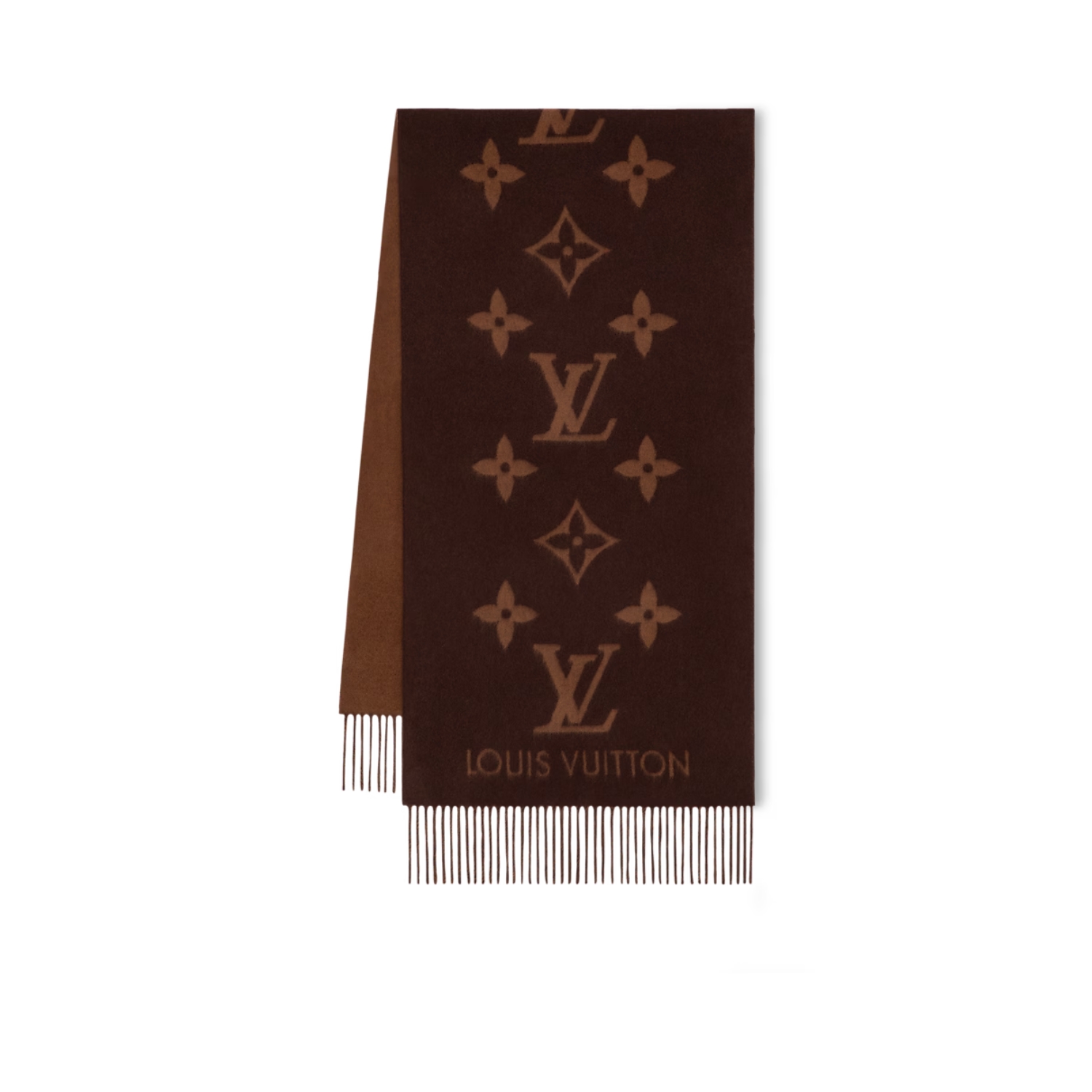 L0vis Vvtt0n Reykjavik Scarf Dark Brown For Women 74.8in/190cm M78125