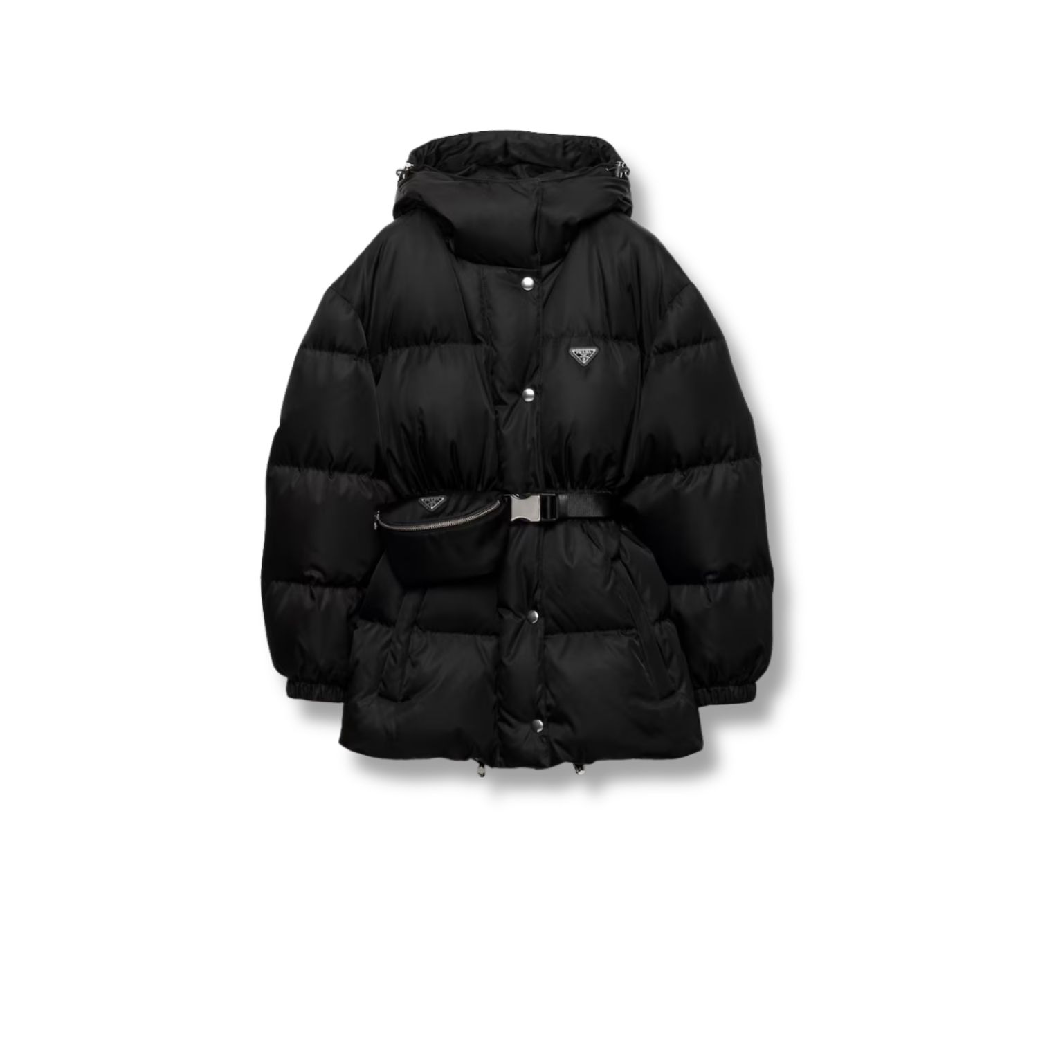 Pra*a Re-Nylon Down Jacket Black For Women – 29X966_1WQ8_F0002_S_OOO