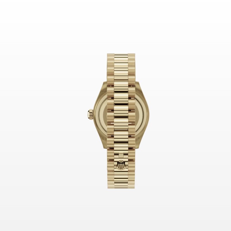 R01ex Lady-Datejust Watch Gold Toned White Pearl Dial 28mm For Women 279138RBR-0015