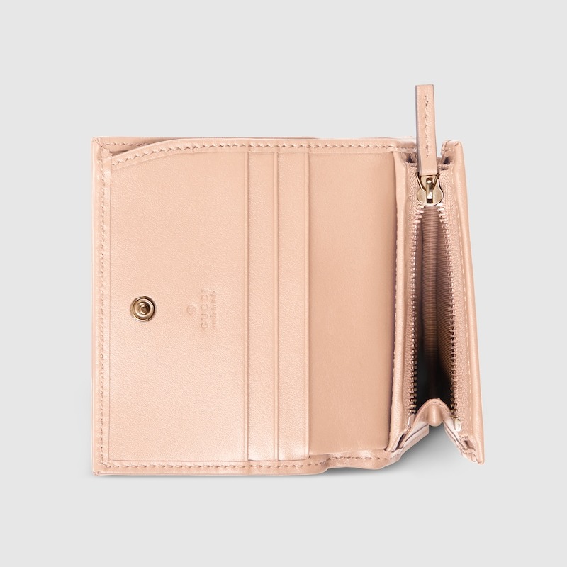 Gvc*1 Marmont Small Wallet Pale Pink For Women 4.5in/11cm 466492 AAET8 6823