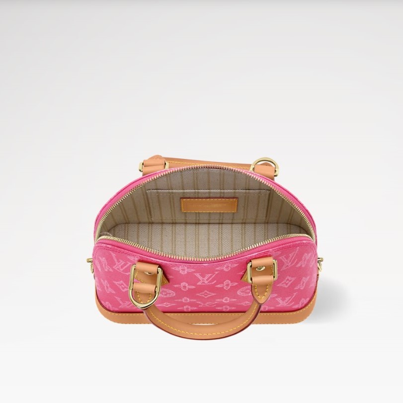 L0vis Vvtt0n Alma BB Monogram Origine Rose Ruban For Women 9.4in/24cm M28272