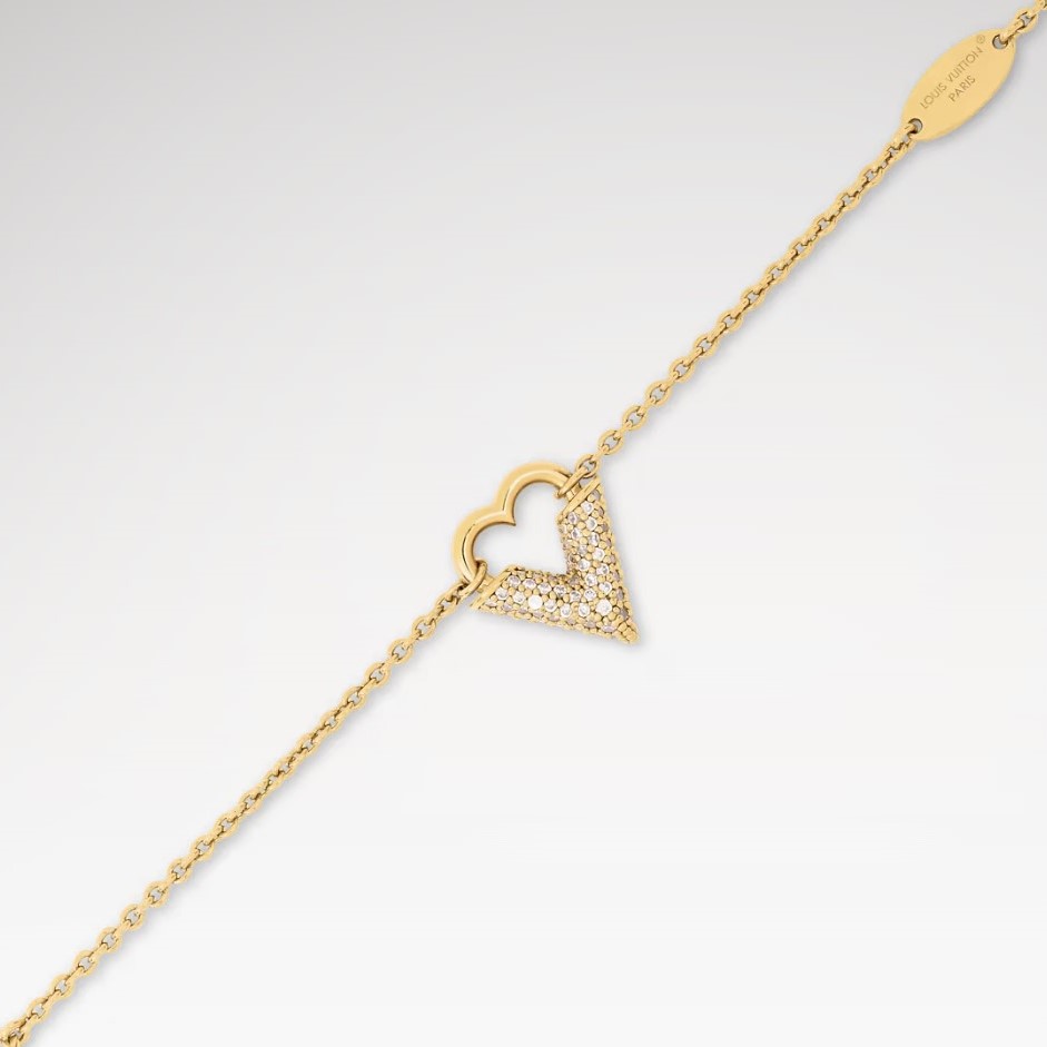 L0vis Vvtt0n Essential Love Bracelet Yellow Gold Hardware For Women M1870A