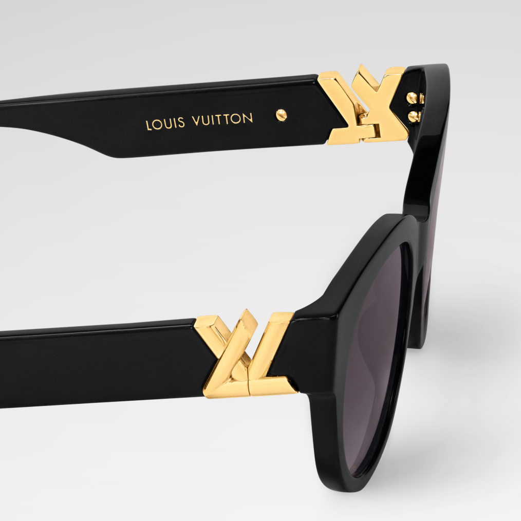 L0vis Vvtt0n LV GO-14 Round Sunglasses Black For Women Z2378E