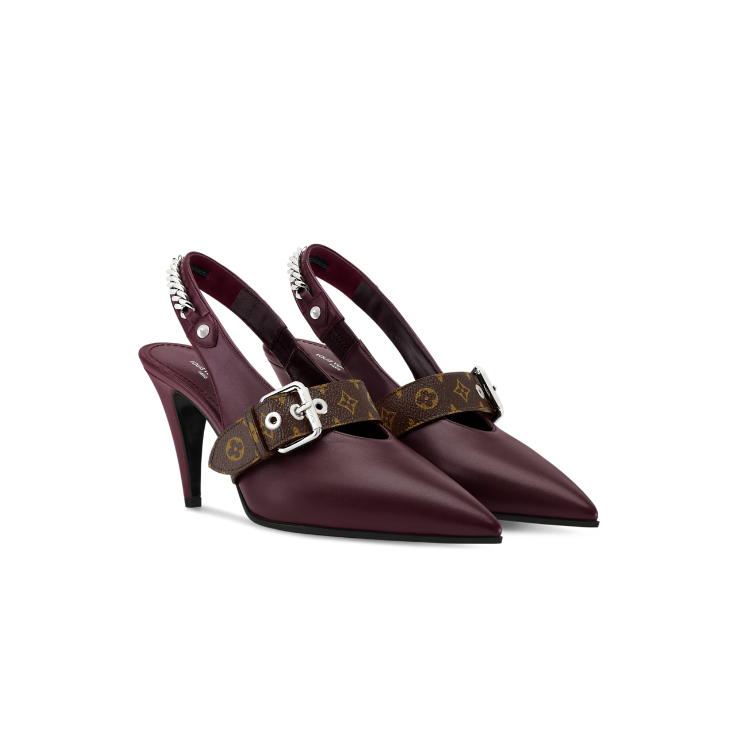 L0vis Vvtt0n LV Vibe Slingback Pump Bordeaux Red For Women 1AICOT