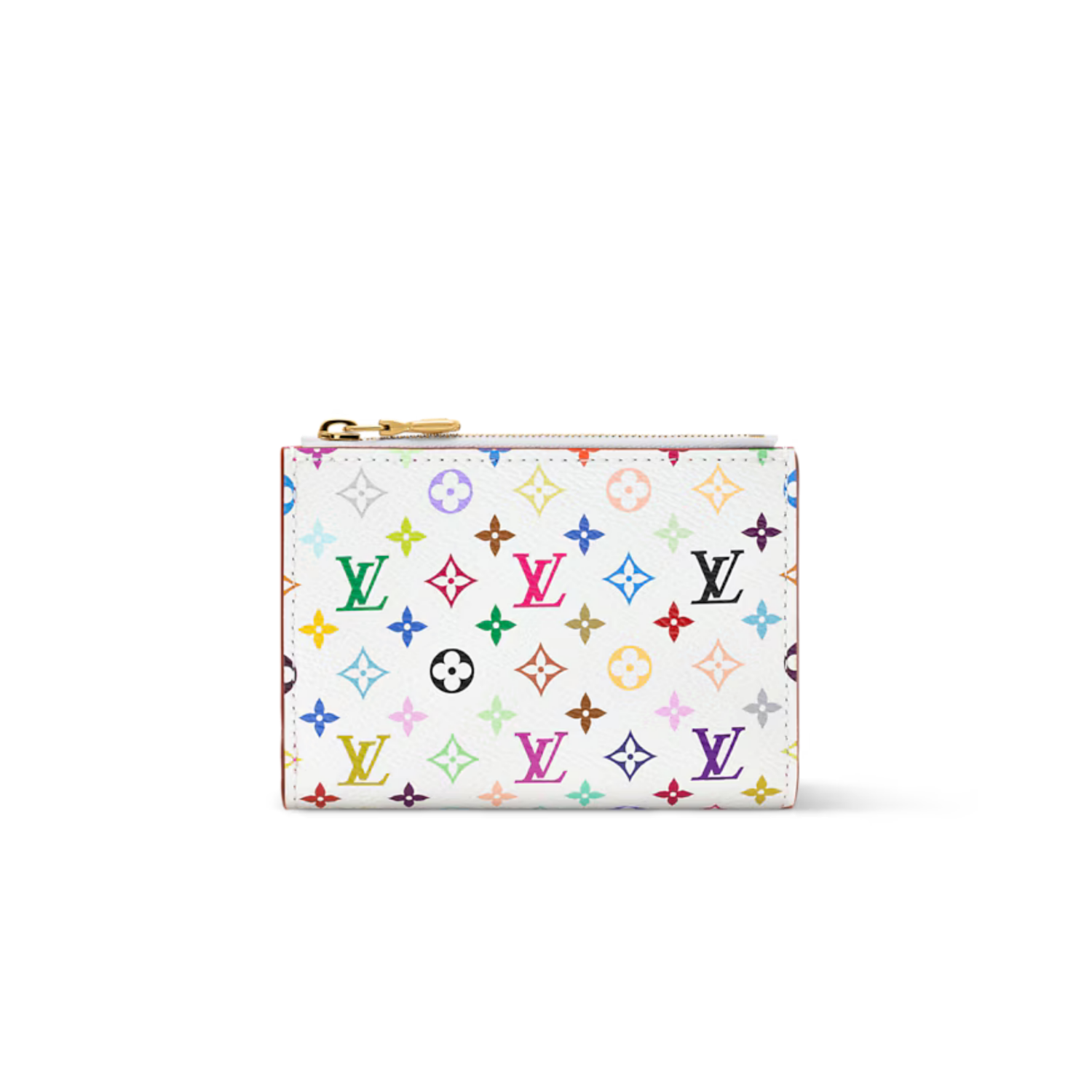 L0vis Vvtt0n LV x TM Victorine Wallet 4.7in/ 12cm Multicolor Gold Hardware For Women M28387