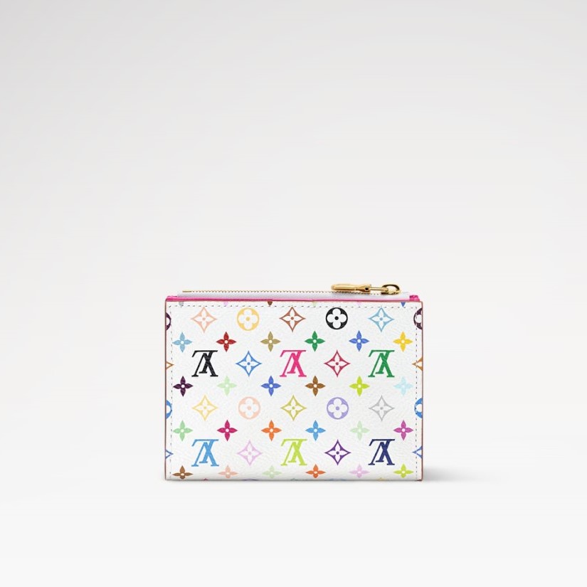 L0vis Vvtt0n LV x TM Lisa Wallet 4.5in/ 11cm Multicolor Gold Hardware For Women M27736