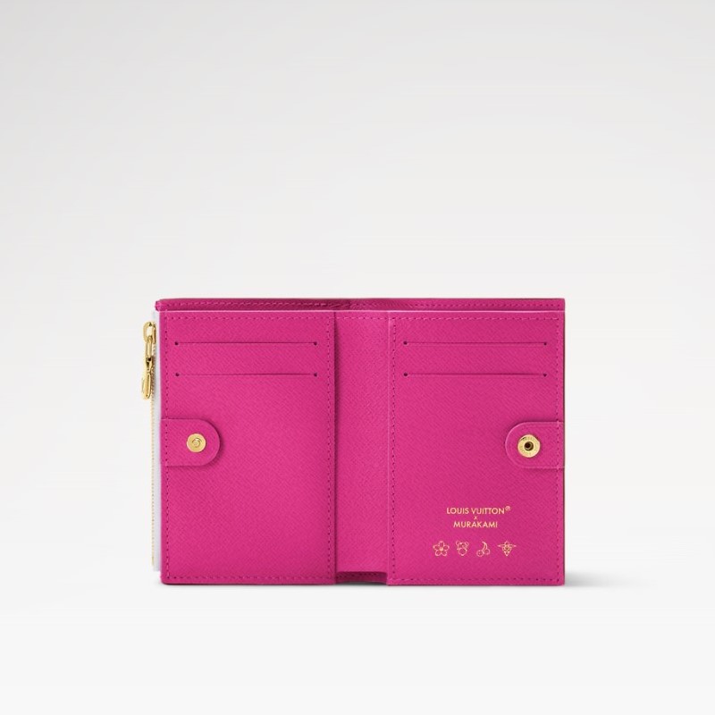 L0vis Vvtt0n LV x TM Lisa Wallet 4.5in/ 11cm Multicolor Gold Hardware For Women M27736