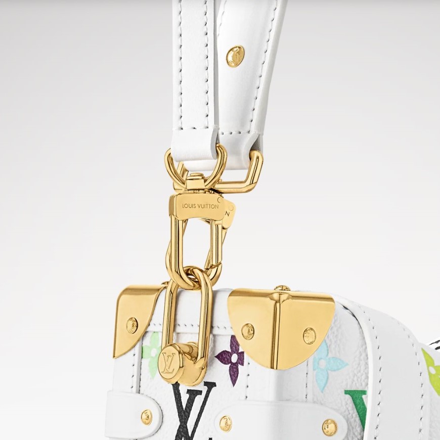 L0vis Vvtt0n LV x TM Side Trunk MM Crossbody Bag 9.4in/ 24cm Multicolored Gold Hardware For Women M14046