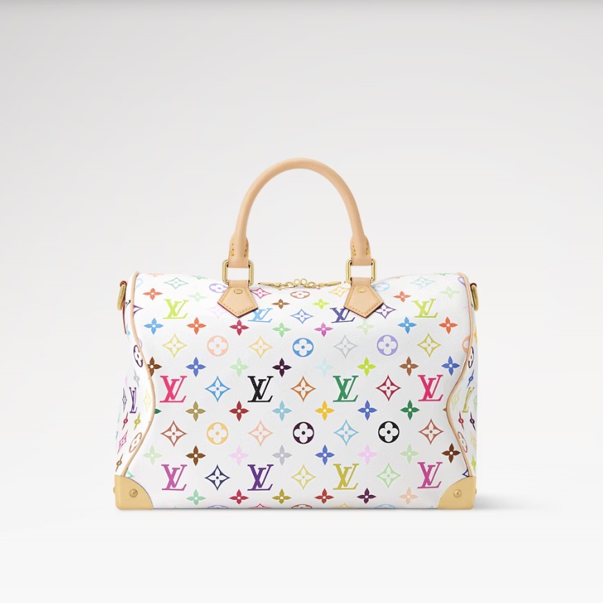 L0vis Vvtt0n LV x TM Speedy Soft 30 Crossbody Bag 11.8in/ 30cm Multicolored Gold Hardware For Women M27789