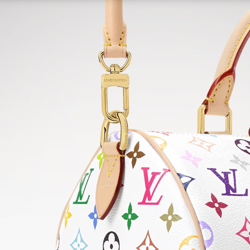 L0vis Vvtt0n LV x TM Speedy Soft 30 Crossbody Bag 11.8in/ 30cm Multicolored Gold Hardware For Women M27789
