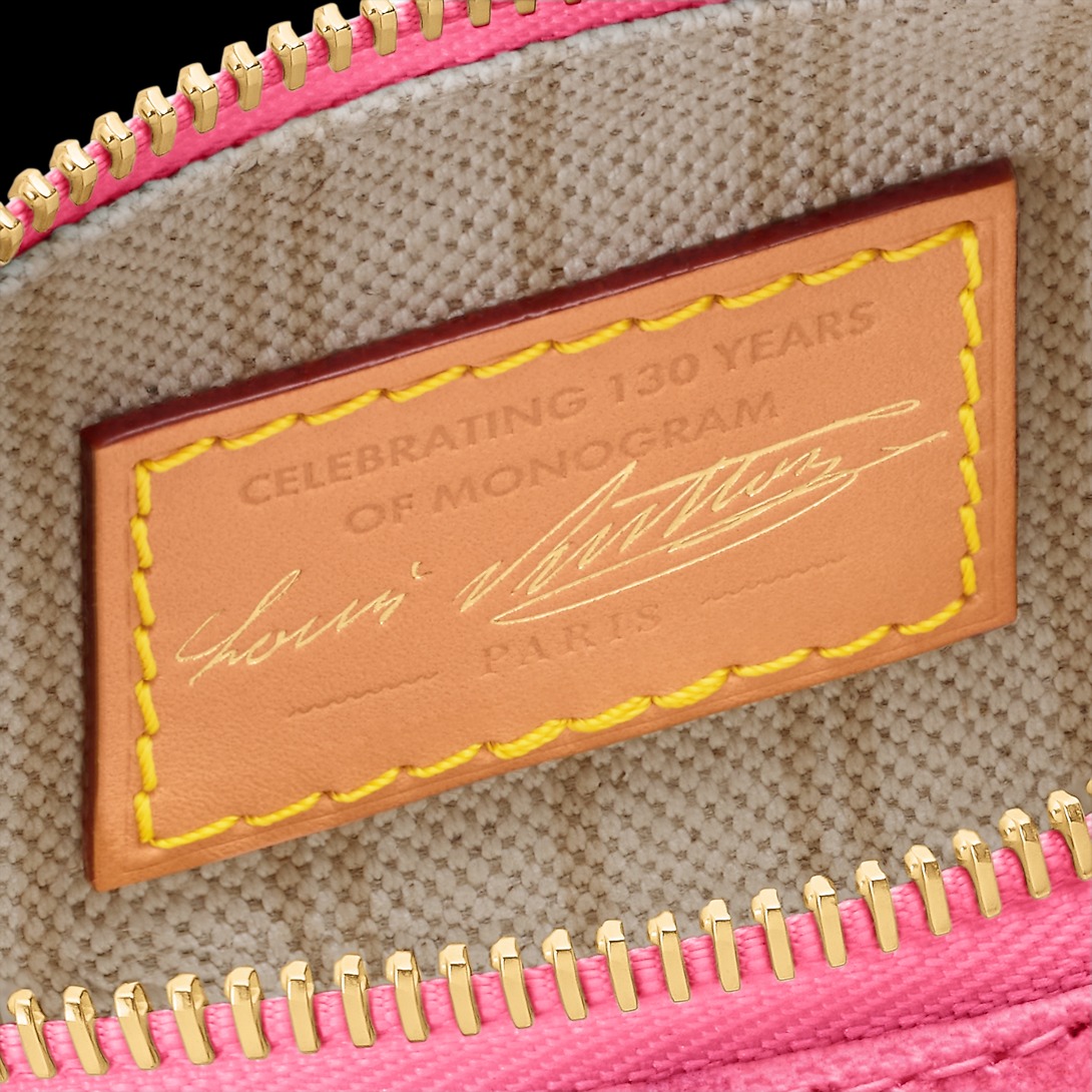 L0vis Vvtt0n Nano Speedy Monogram Origine Rose Ruban For Women 6.3in/16cm M28322