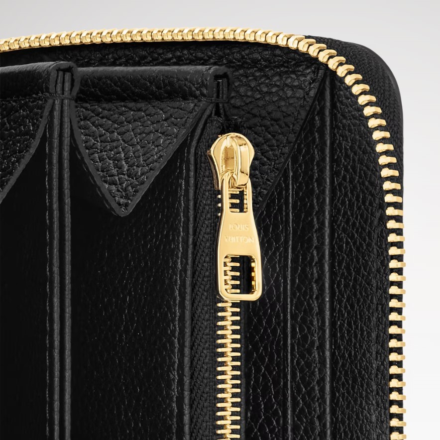 L0vis Vvtt0n Zippy Wallet Monogram Empreinte Black/Beige For Women 7.7in/20cm M80481
