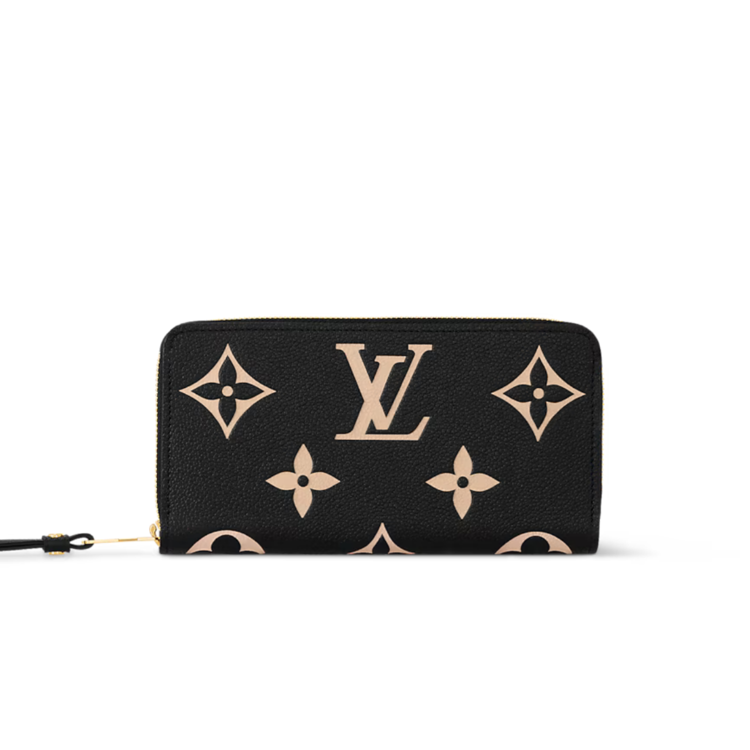 L0vis Vvtt0n Zippy Wallet Monogram Empreinte Black/Beige For Women 7.7in/20cm M80481