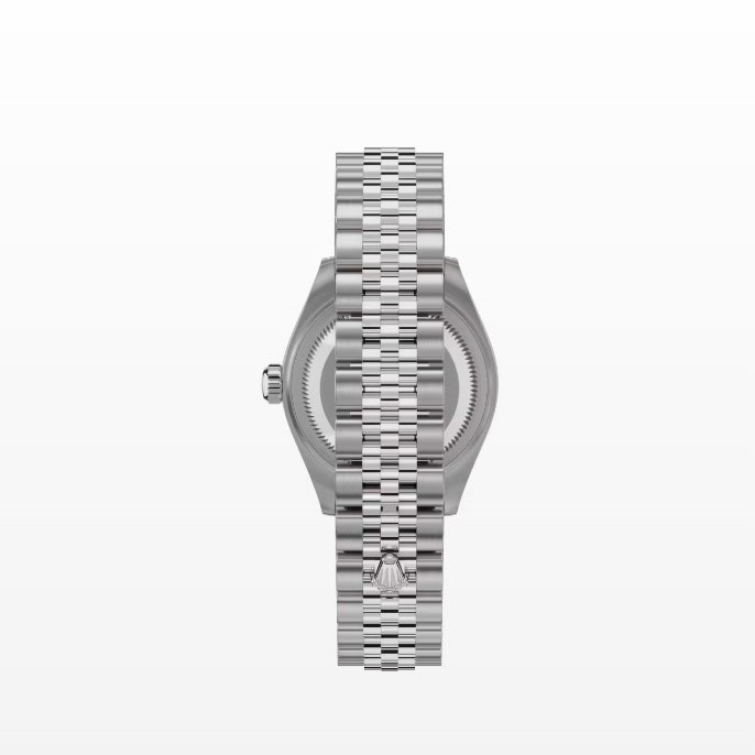 R01ex Lady-Datejust Watch Silver Toned White Pearl Dial 28mm For Women 279384RBR-0011