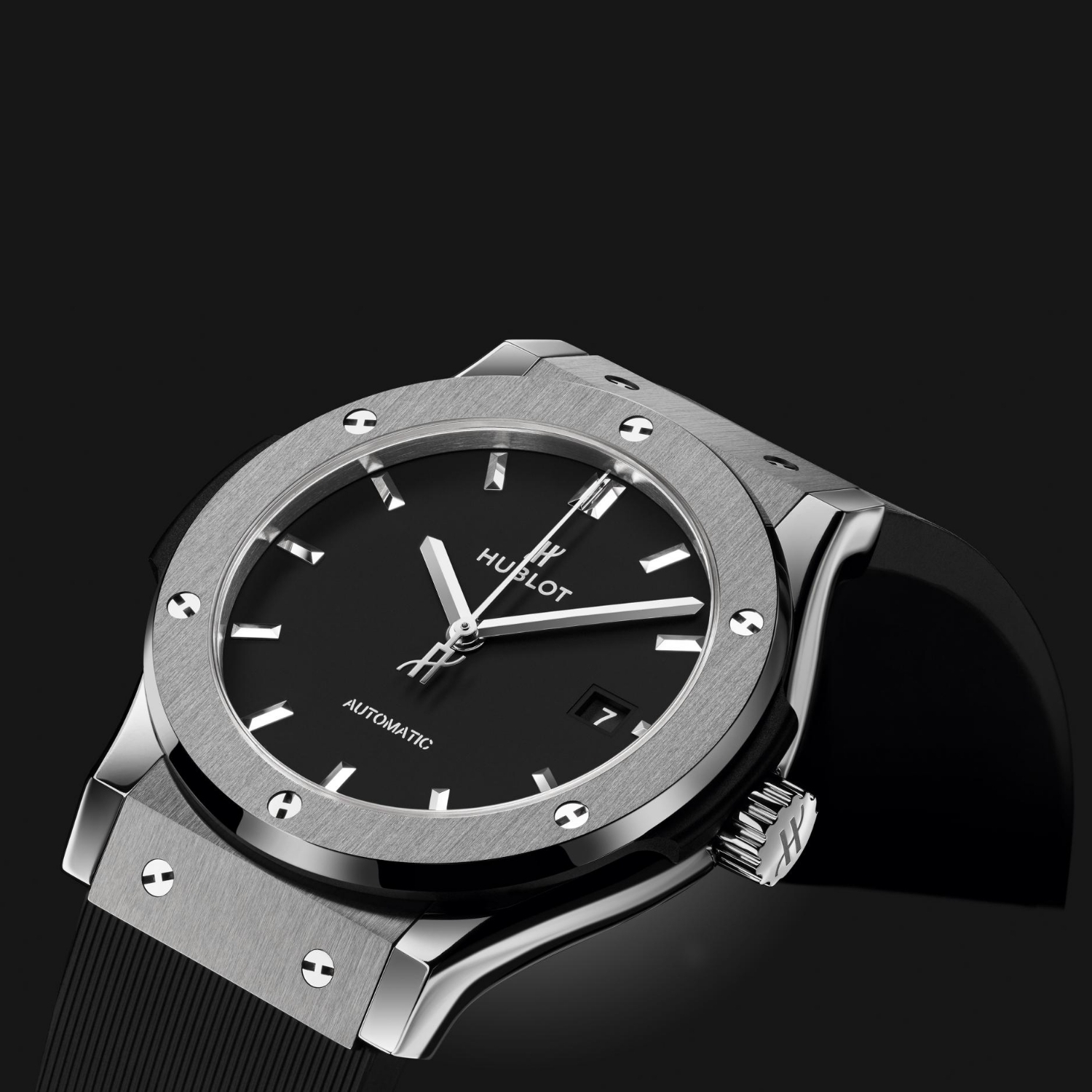 Hublot Classic Fusion Watch Black Strap Matte Black Dial 42mm For Men 542.NX.1171.RX