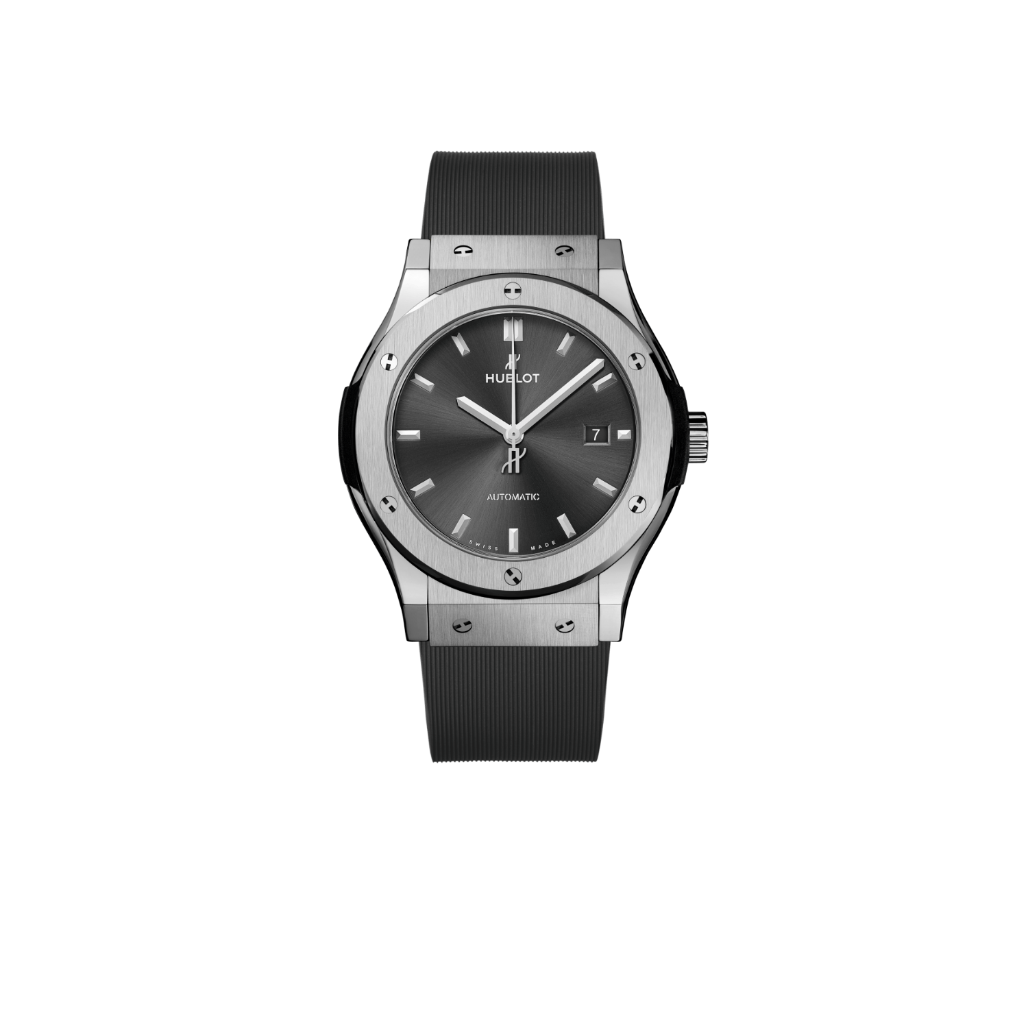 Hublot Classic Fusion Watch Racing Grey Strap Grey Dial 42mm For Men 542.NX.7071.RX