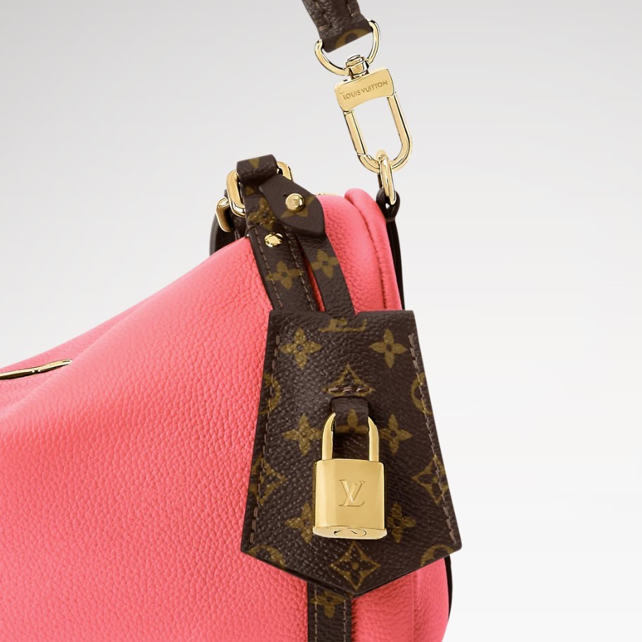 L0vis Vvtt0n Express PM Shoulder Bag 10.2in/ 26cm Atomic Pink Gold Hardware For Women M29092